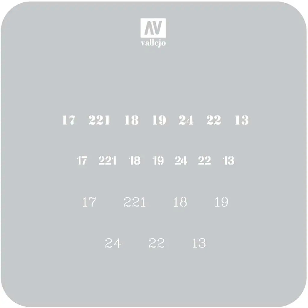 STENCIL STAFV003 SOVIET NUMBERS WWII