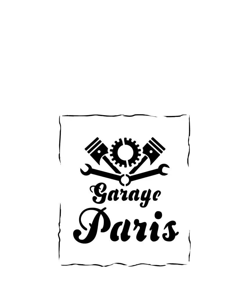STENCIL STLET001 VINTAGE GARAGE SIGN 125