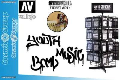 STENCIL STLET003 STREET ART 1