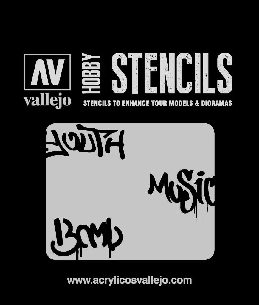STENCIL STLET003 STREET ART 1