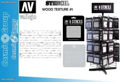 STENCIL STTX006 WOOD TEXTURE # 1