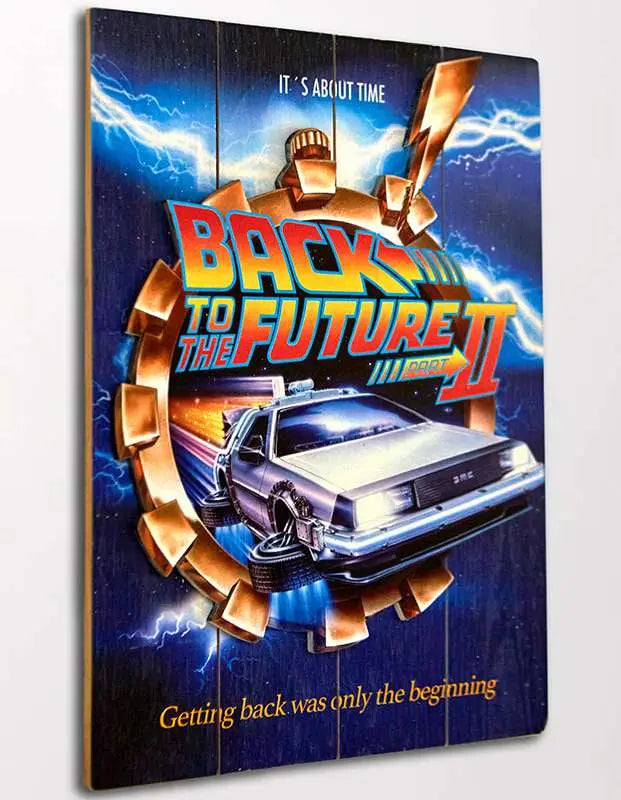 BTTF WOOD POSTER 2