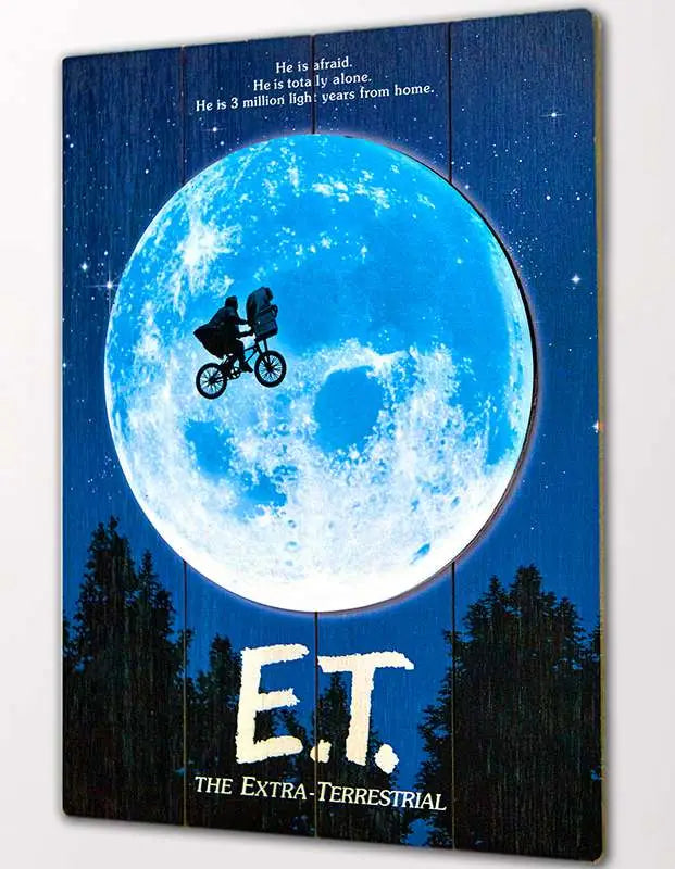 ET WOODEN POSTER