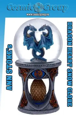 ANNE STOKE DRAGON HEART SNOW GLOBE