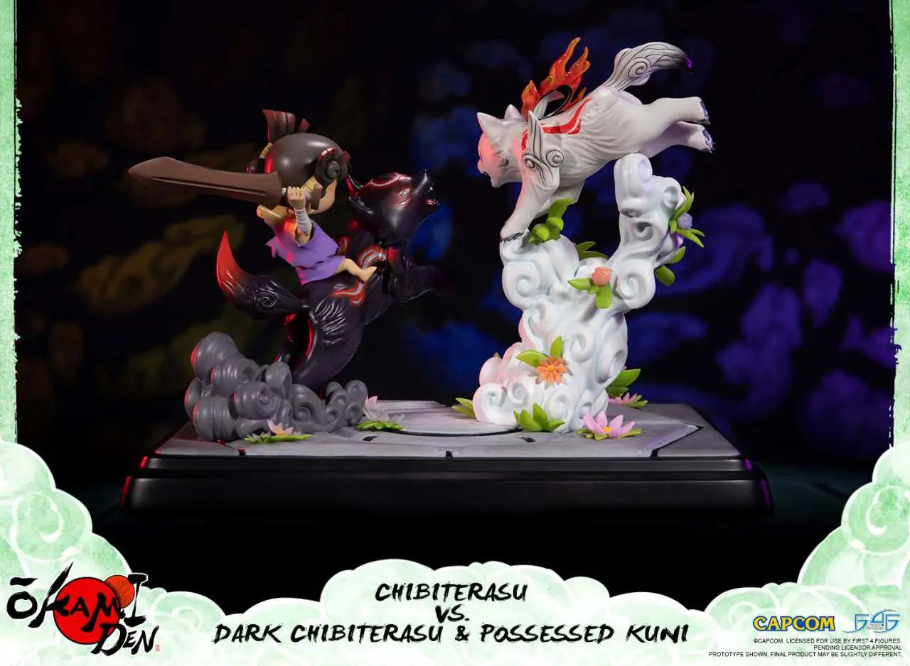 OKAMIDEN CHIBITERASU vs DARK CHIBITERASU