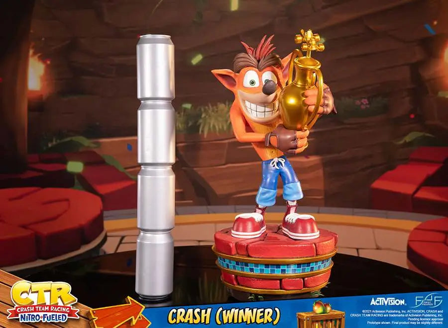 CRASH WINNER STATUE