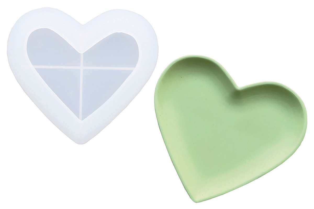 Silikoneform hjerte 11,5x12,5cm
