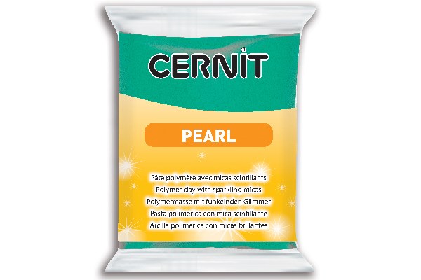 Cernit Pearl 600 (perlemor) 56g, grøn