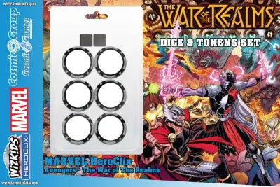 MHC AVENGERS WAR OF REALMS DICE & TOKEN