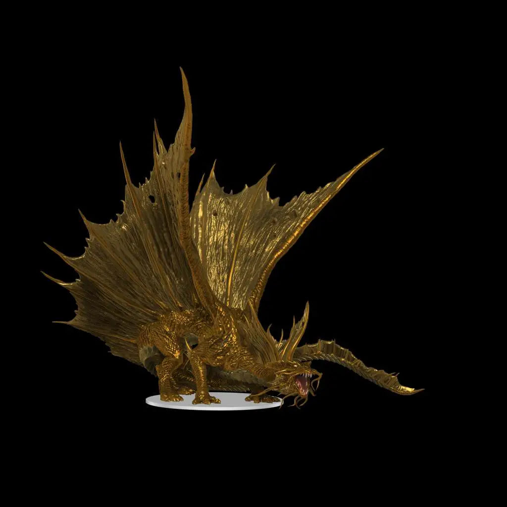 D&D IOTR ADULT GOLD DRAGON PREMIUM FIG.