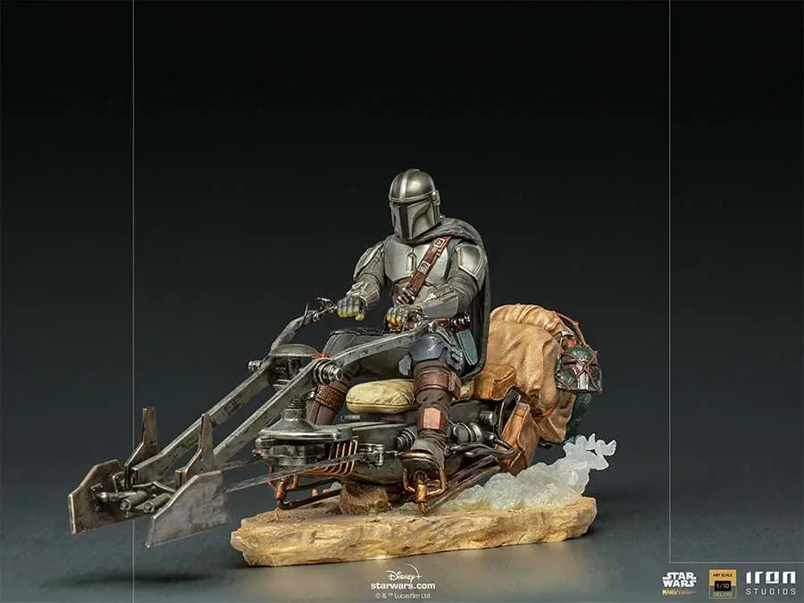 MANDALORIAN ON SPEEDERBIKE 1/10 ART ST