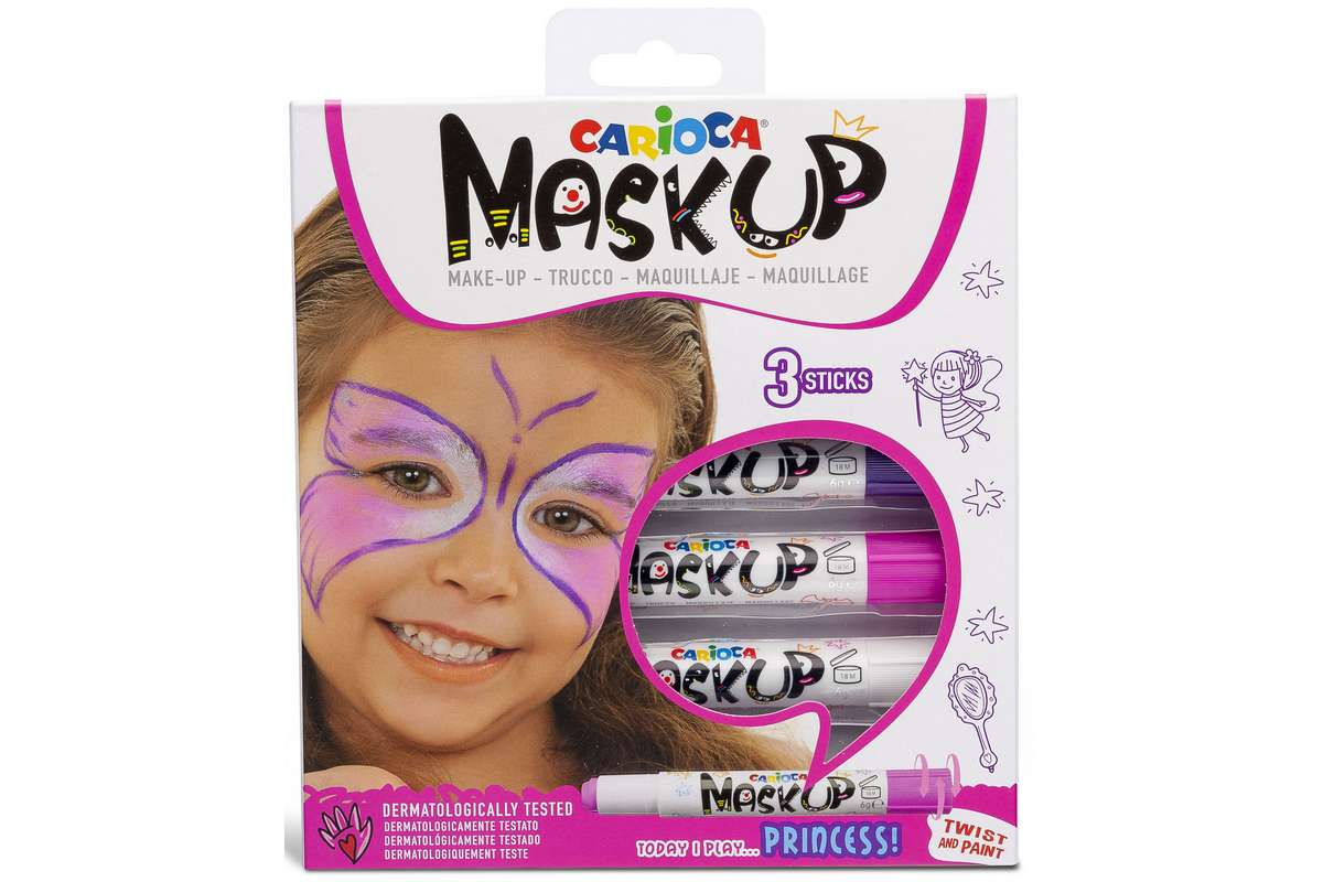 Mask Up sminkefarve stifter 3stk, prinsesse