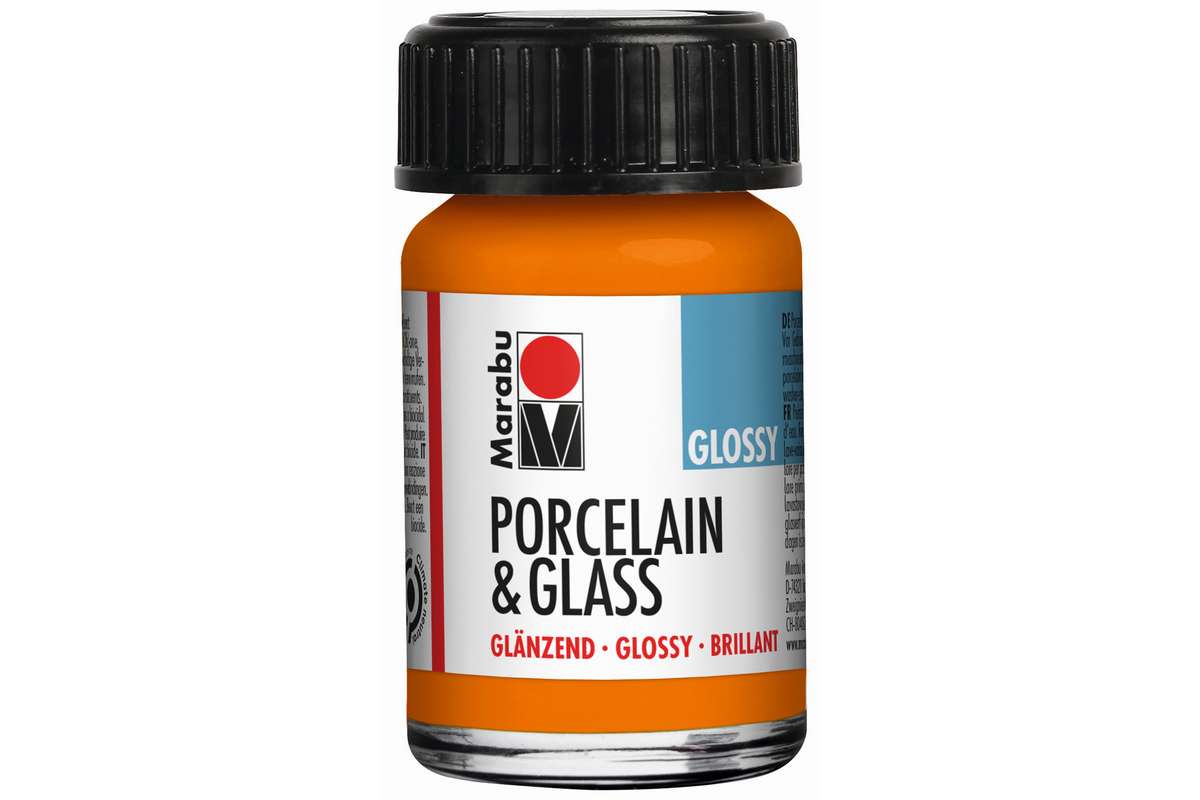 Porcelain & Glass glossy 15ml, orange (013)