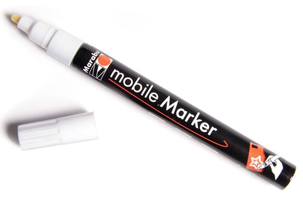 Mobil Marker ' Pimp your Mobile case' hvid