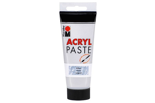 Acrylpaste 100ml sølv