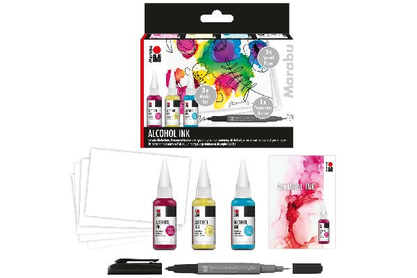 Marabu Alcohol Ink set FLOWERS (3x20ml)