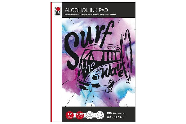 Alcohol Ink Pad A4 280g. 12 sheets