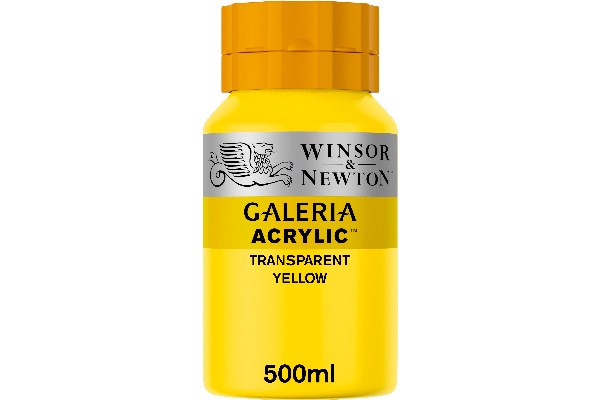 Galeria Acrylic 500Ml Trans Yellow 653