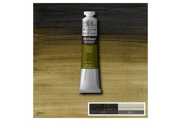 Artisan water mix oil 200ml olive green 447