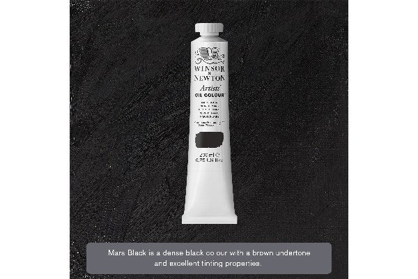 Artists oil colour 200ml mars black 386