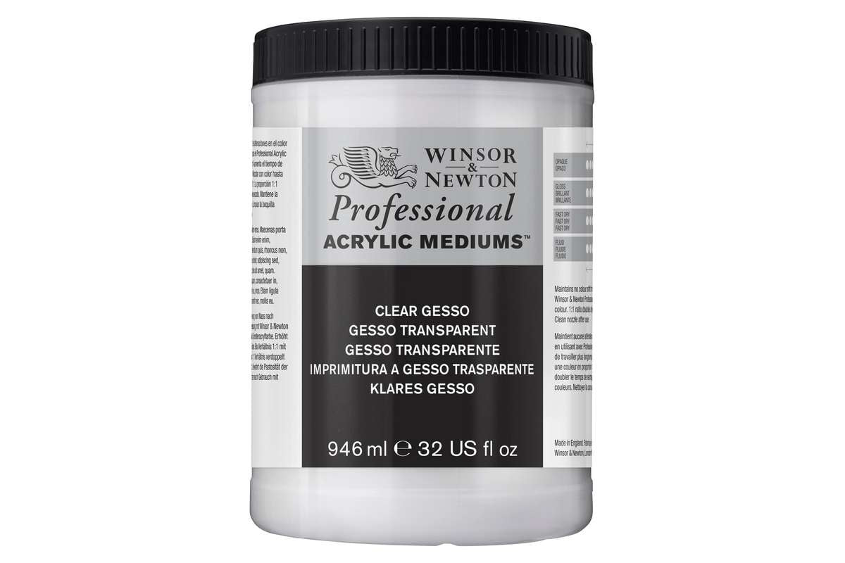 Acrylic clear gesso 946ml