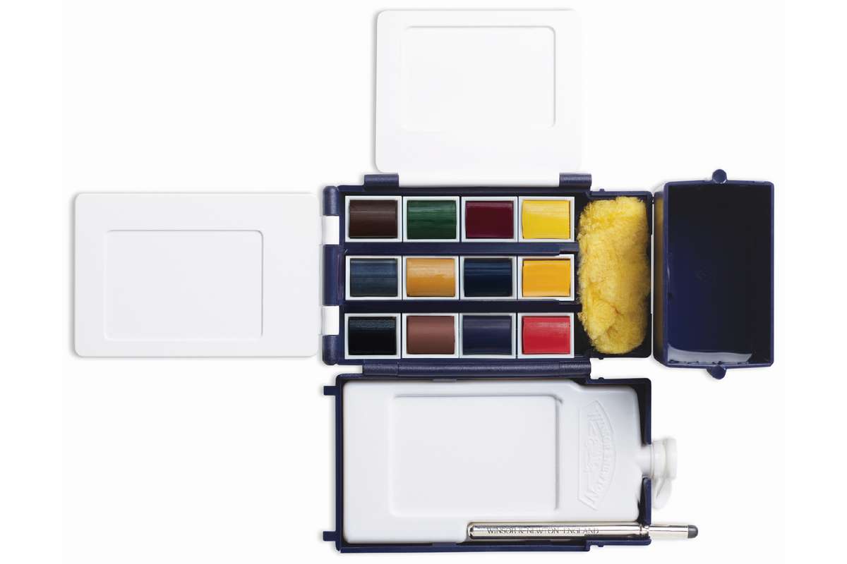 Watercolour proff artists field box 12 x 1/2 pans