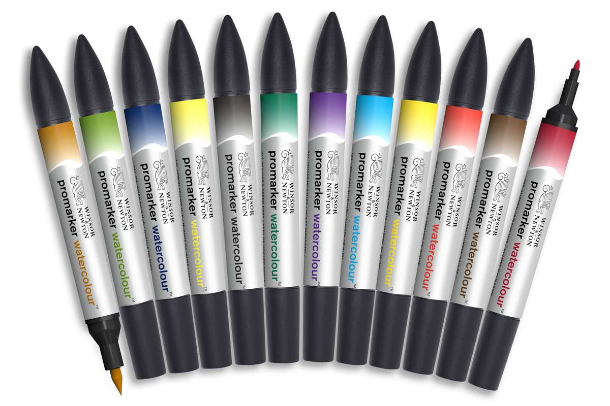 Watercolour marker Basic Tones 12pcs set