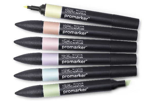 Promarker 6pcs pastel tones