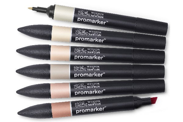 Promarker 6pcs skin tones set 1