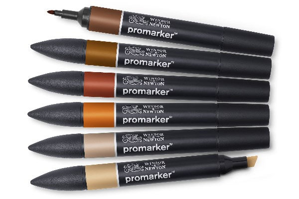 Promarker set 6pcs skin tones 2