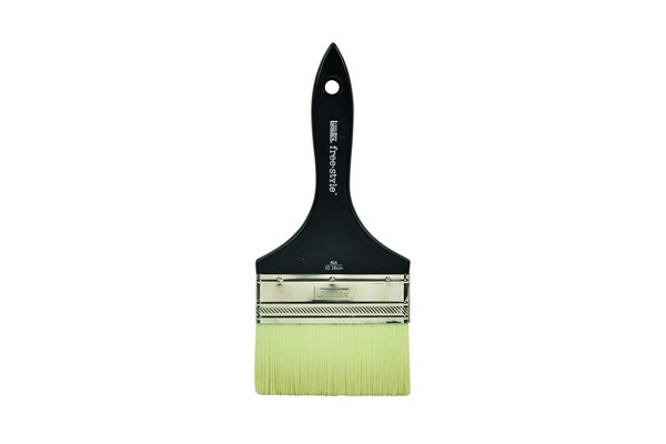 Free Style Brush Large Flat 4 Inch Short Handle