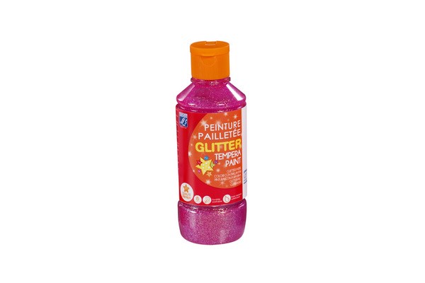 GLITTER PAINT 250ML LIGHT PINK