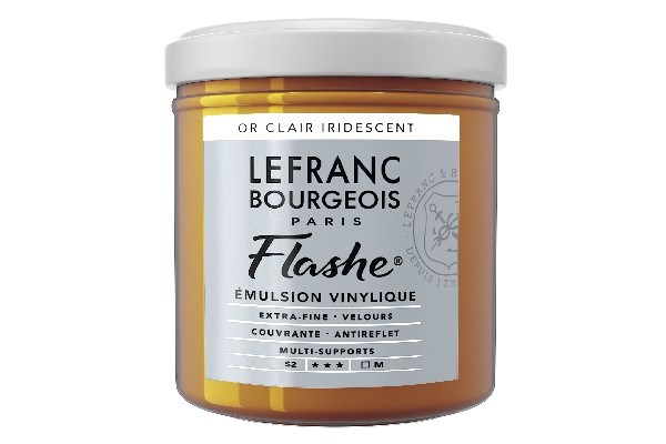 Flashe Acrylic 125ml Light Gold Iridescent 834