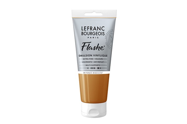 Flashe acrylic 80ml deep gold iridescent