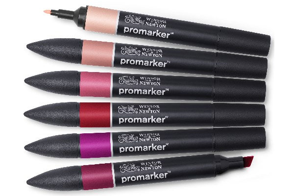 Promarker set, red tones 6pcs