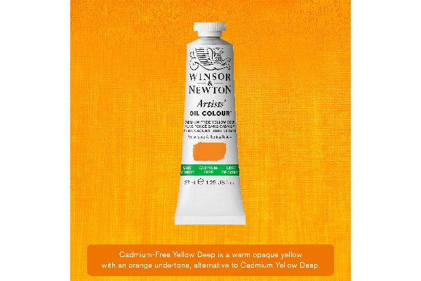 Artist's oil colour 37ml cadmium free yellow deep