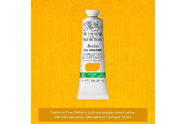 Artist's oil colour 37ml cadmium free yellow 890