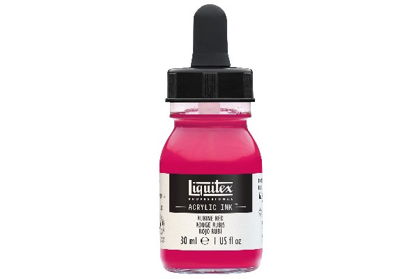 Proff. acrylic ink 30ml rubine red 388