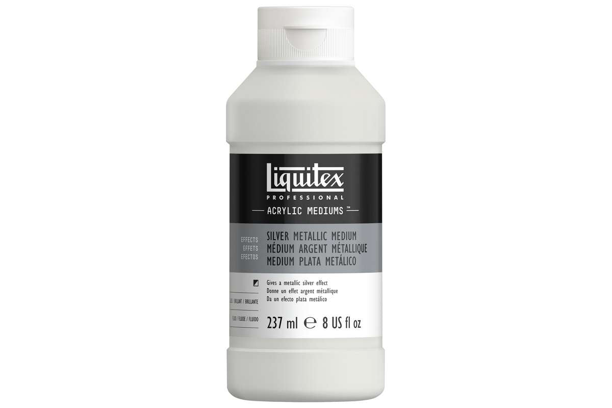 Acrylic additive metallic silver 237ml