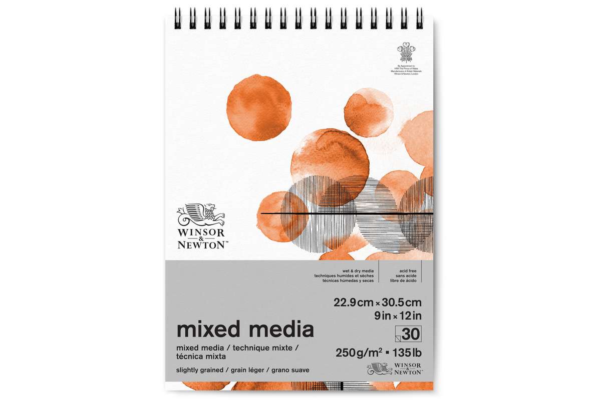 Mixed media pad 250g 23x31cm, 30 pages