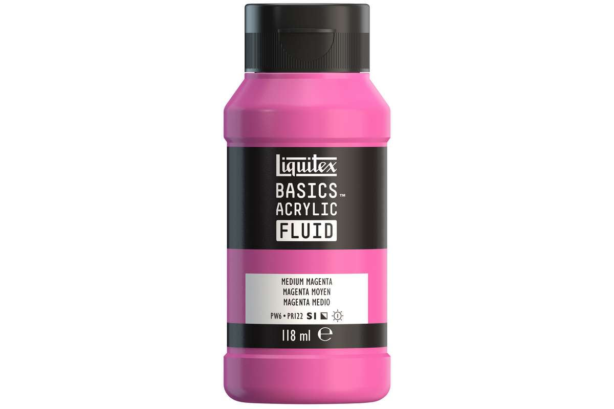 Basics fluid 118ml medium magenta row 500