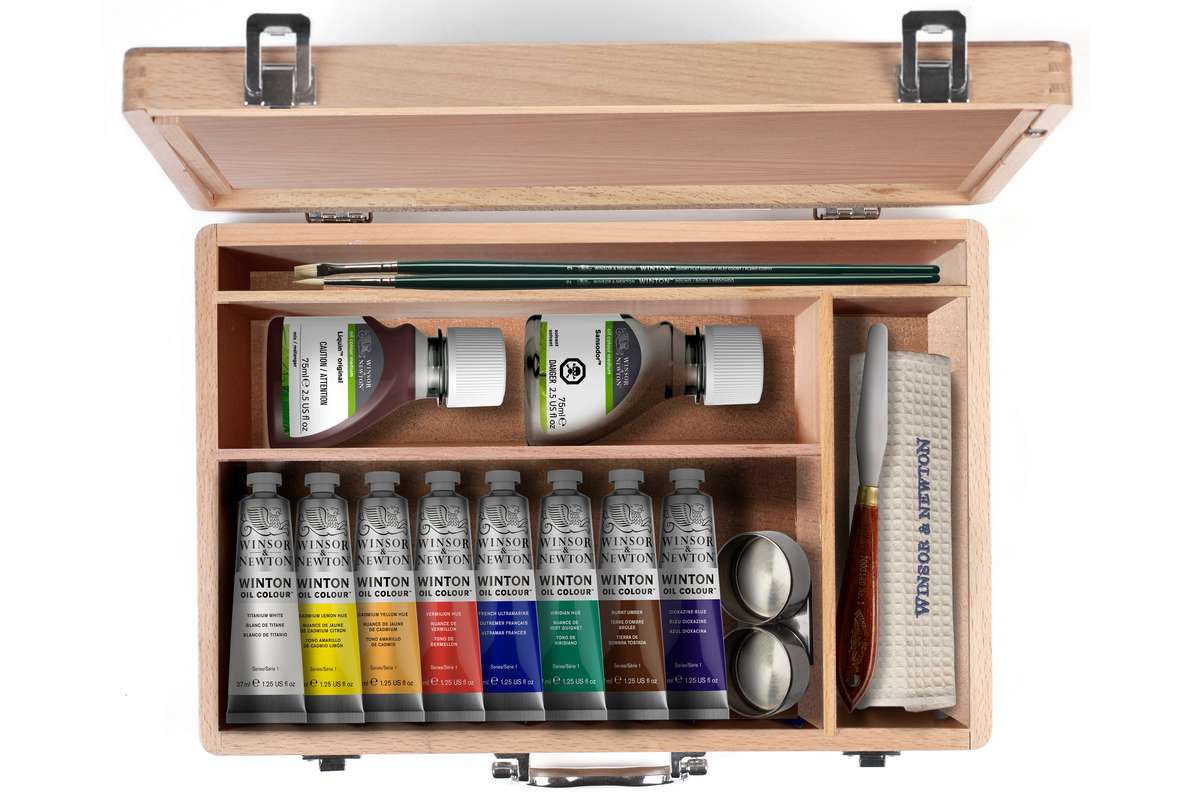 Winton oil wooden set 8x37ml +accessories