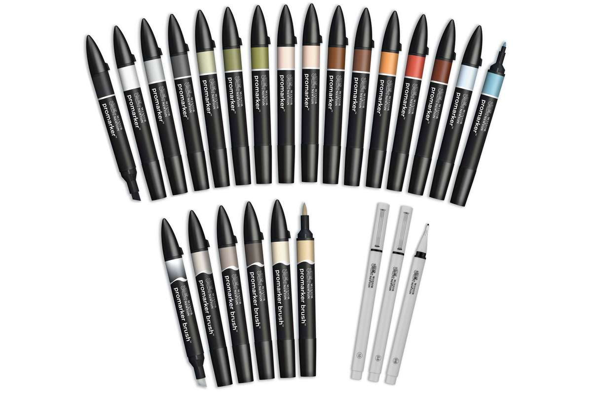 Promarker set, Interiors wallet 25+1pcs
