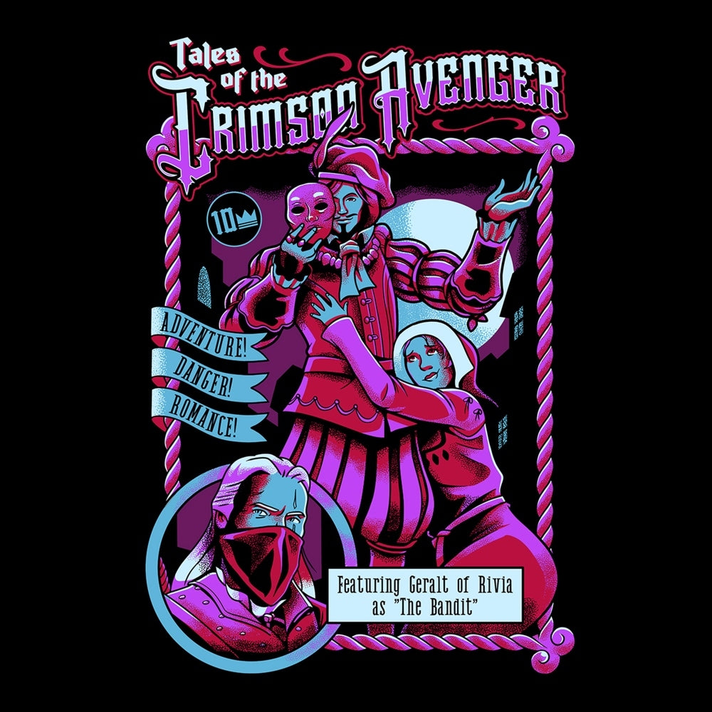 Jinx The Witcher 3 - Crimson Avenger T-shirt Black, 2XL