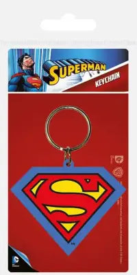 SUPERMAN LOGO RUBBER KEYCHAIN