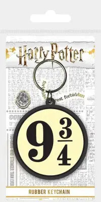 HARRY POTTER 9 3/4 RUBBER KEYCHAIN
