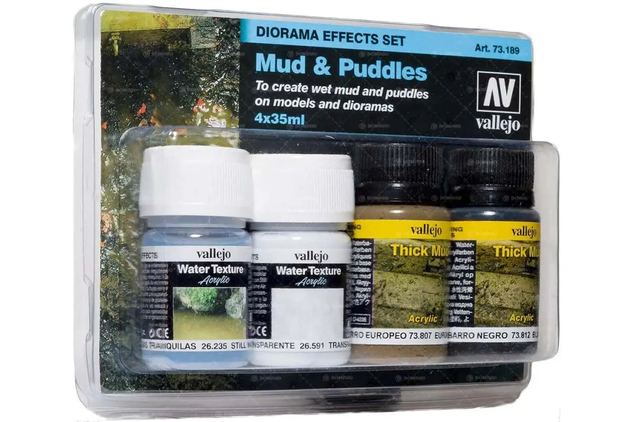 MUD AND PUDDLES DIORAMA SET (4) 73189