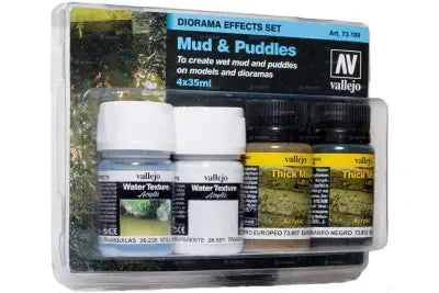 MUD AND PUDDLES DIORAMA SET (4) 73189
