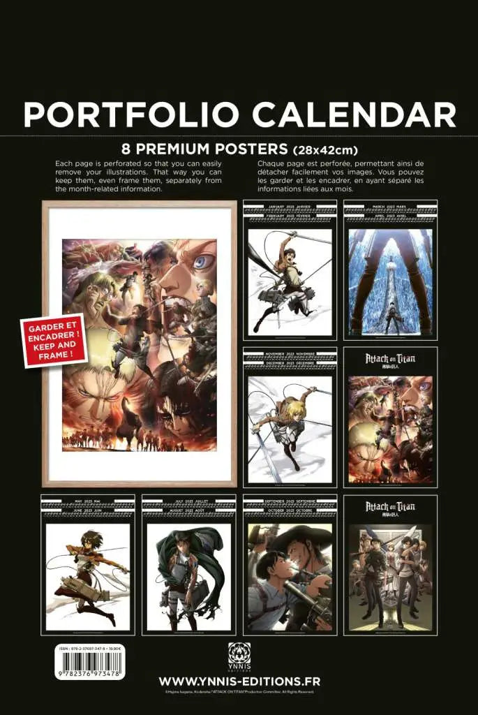 ATTACK ON TITAN 2023 CALENDAR