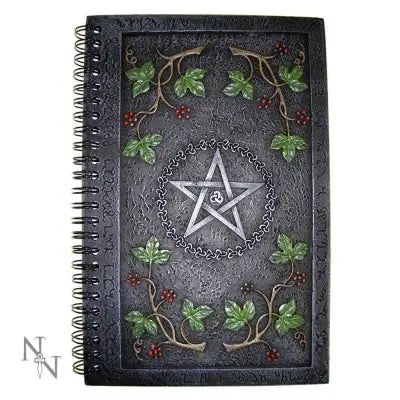 NOTEBOOK RESIN SPIRAL COVER WICCAN PENTA